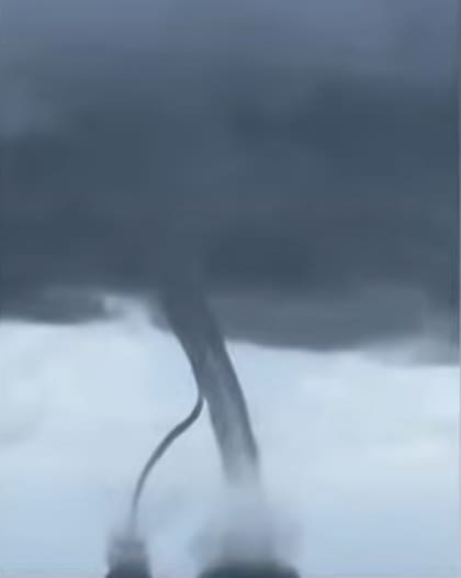 El fenómeno metrológico sorprendió a los turistas